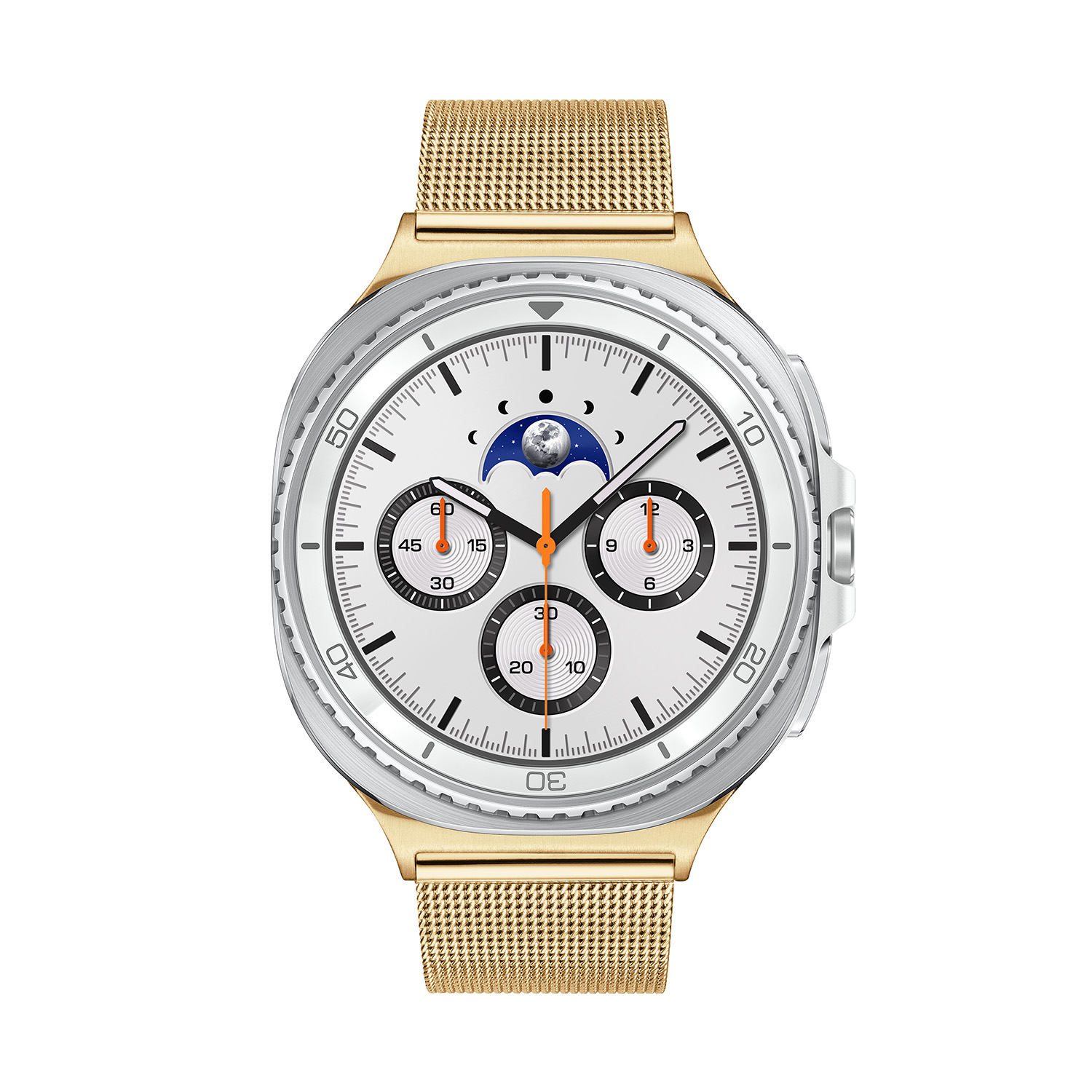 Samsung Galaxy Watch 8 CLASSIC Wit/Goudkl Mesh 46mm