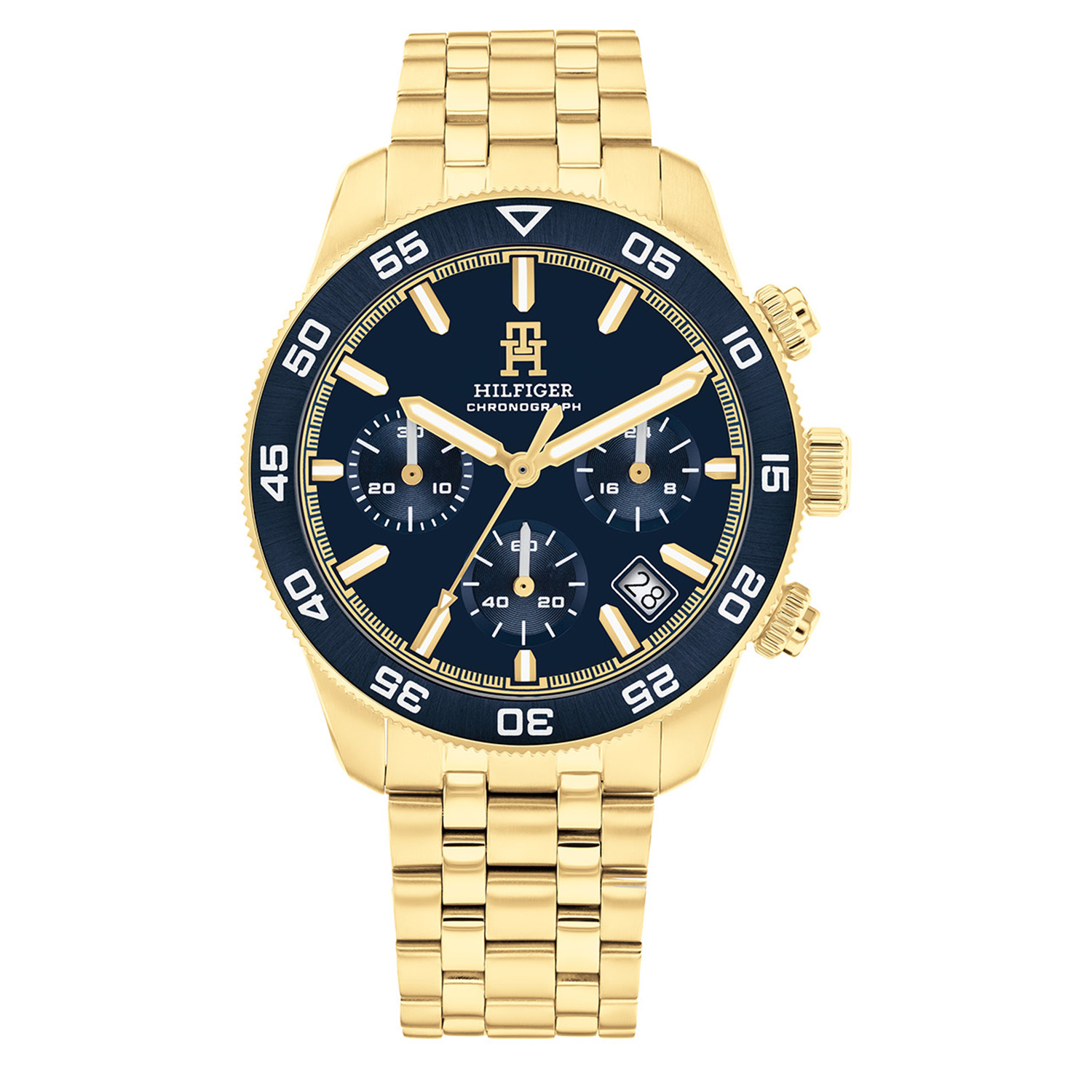 Tommy Hilfiger TH1792158 Horloge Heren Goudkleurig Chronograaf 41mm