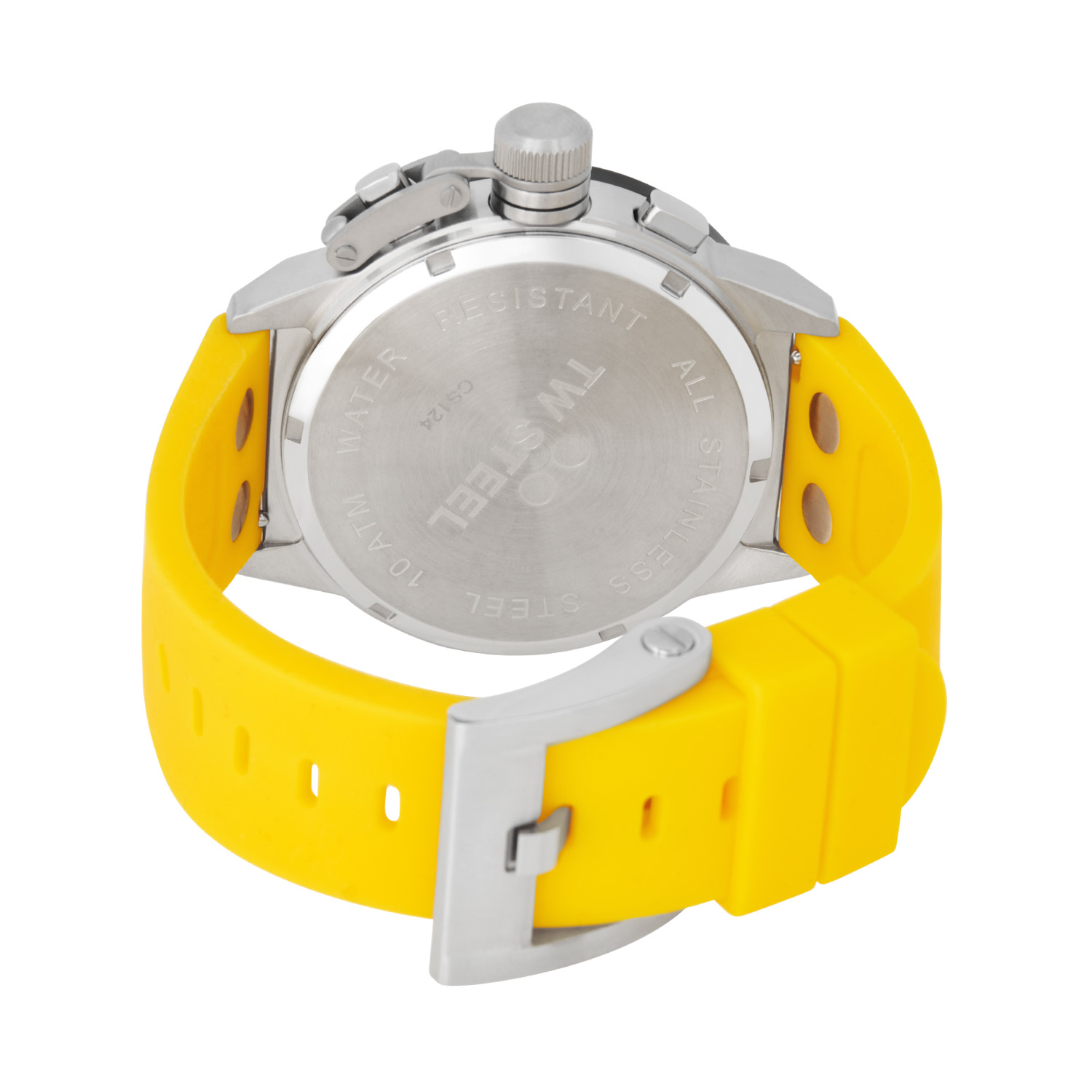 TW Steel TWCS124 Canteen Nigel Mansell Chrono Geel Siliconen 45mm