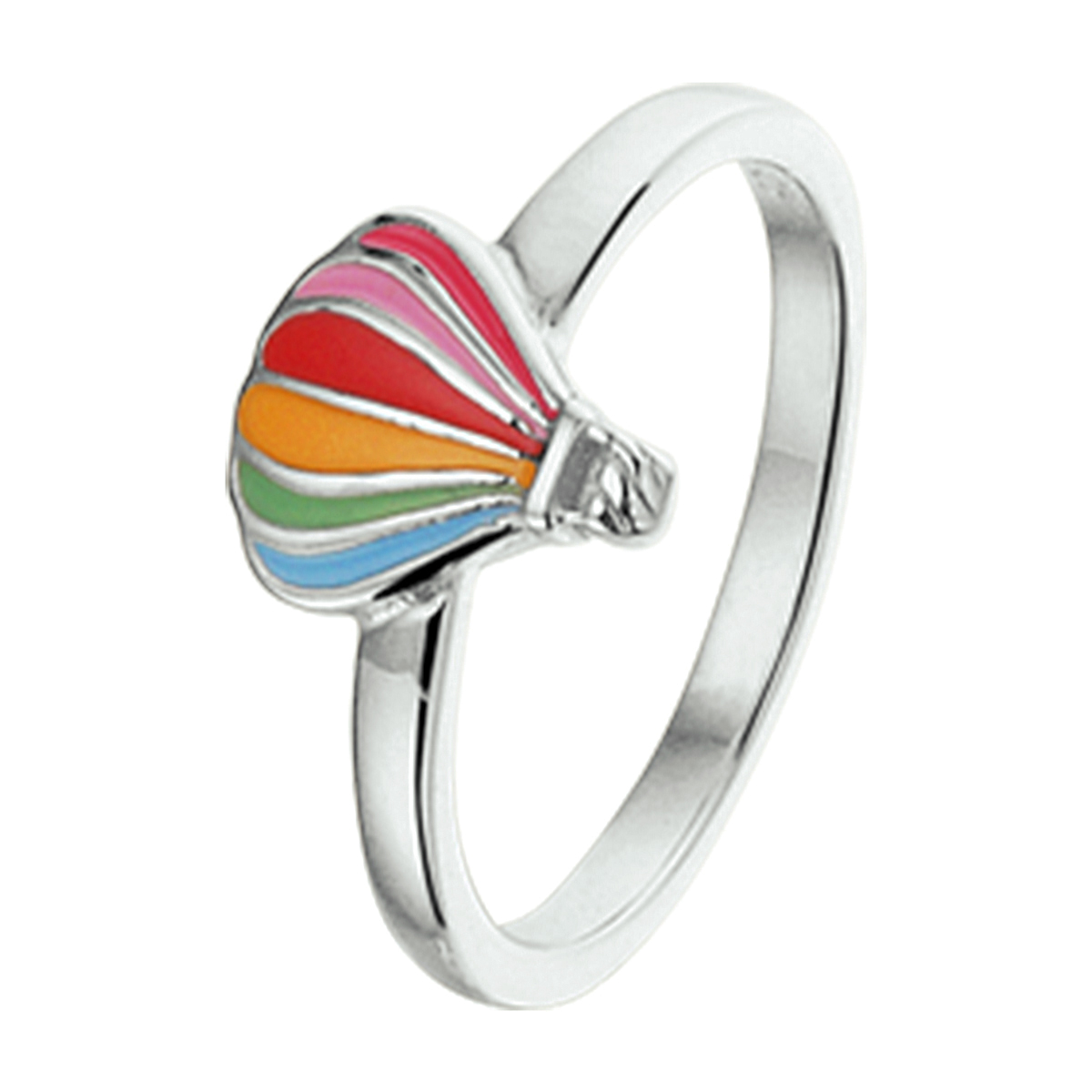 ring luchtballon zilver gerhodineerd