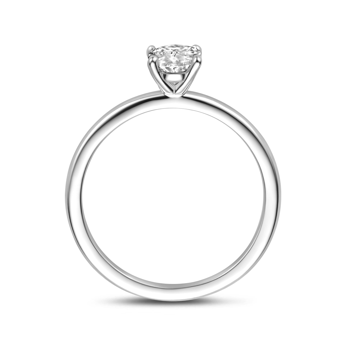 ring zirkonia zilver gerhodineerd